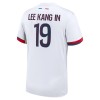 Maglia ufficiale Paris Saint Germain Lee Kang In 19 Trasferta 2024-25 per Uomo